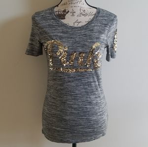 Like new PINK sequined shirt